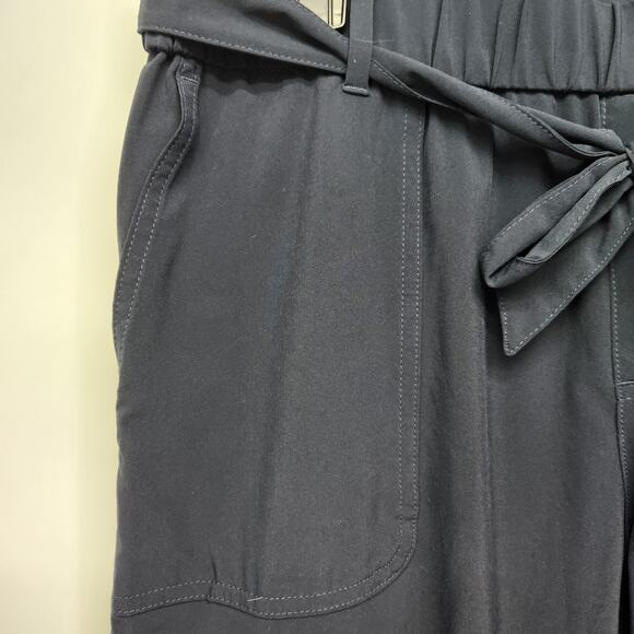 Banana Republic Navy Tie Waist Cargo Joggers Pull on Pants Women's M - Picture 5 of 11